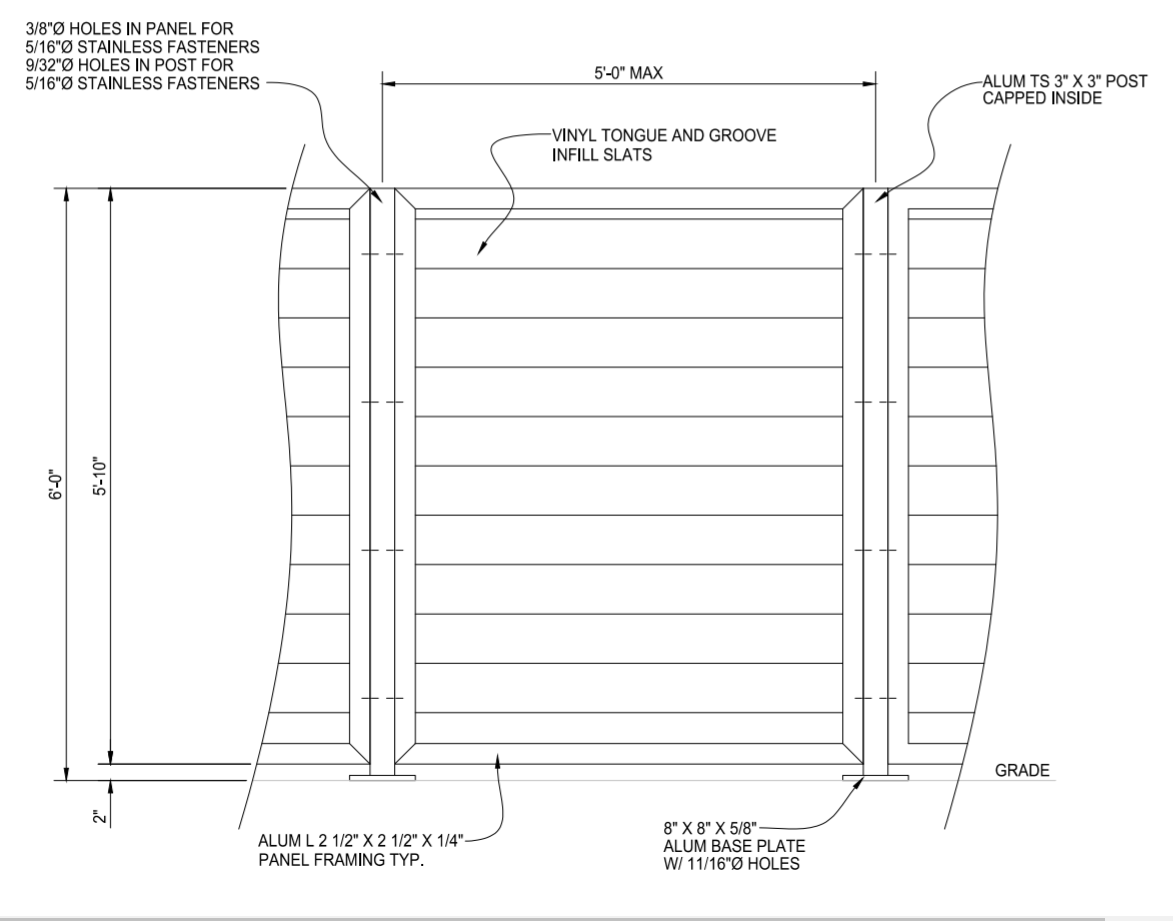 Panel Post - (Augustus Vinyl Solid) - PalmSHIELD