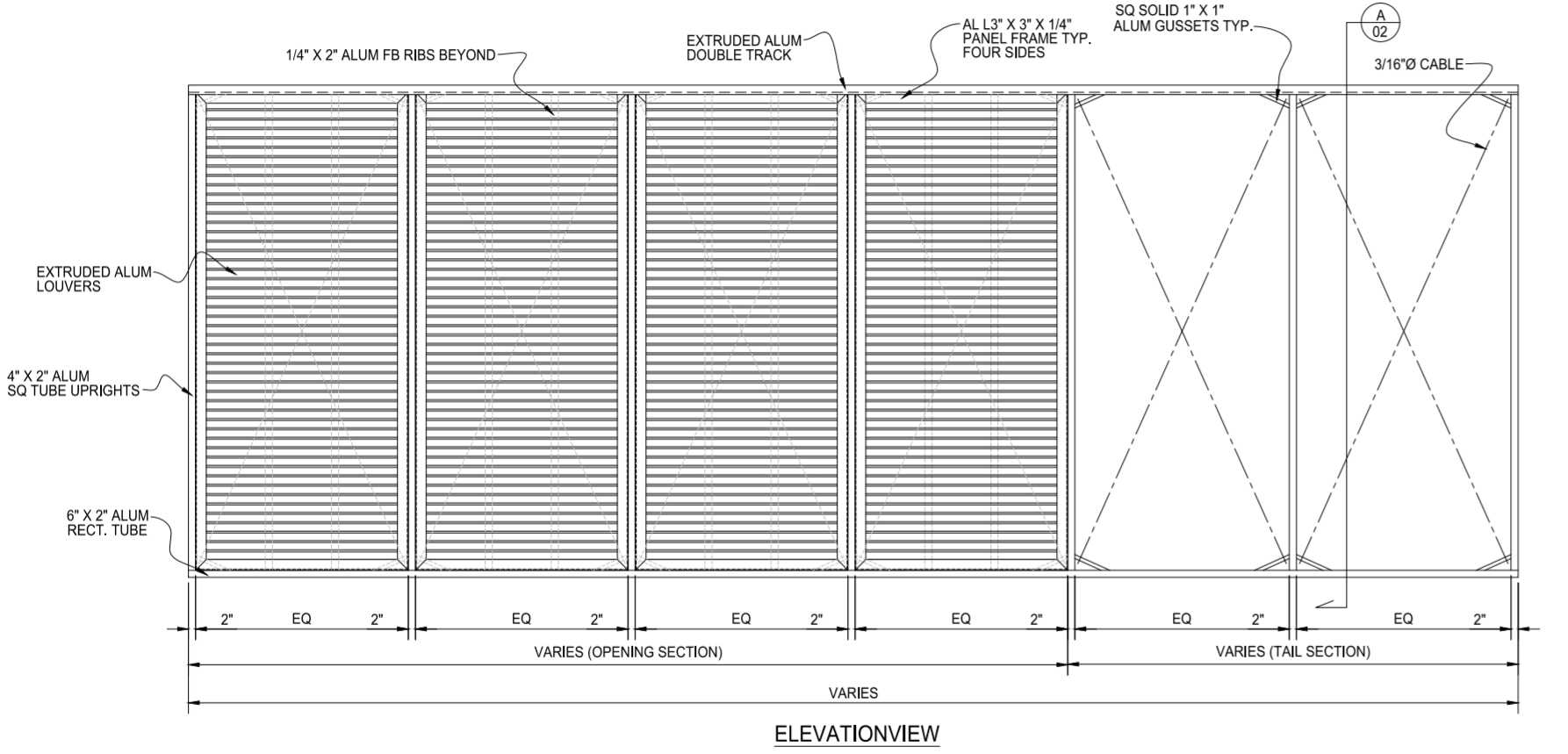 Sliding Louvered Gate - (Atlas) - PalmSHIELD