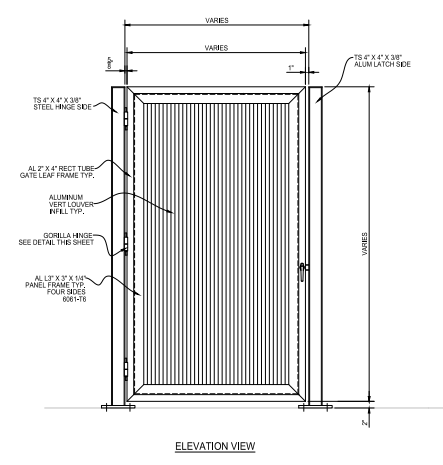 Single Swing Gate - (Achilles) - PalmSHIELD